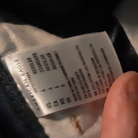 🖤 American Eagle Super Stretch Hi Rise Mini Denim Skirt size 4 - Picture 4 of 4